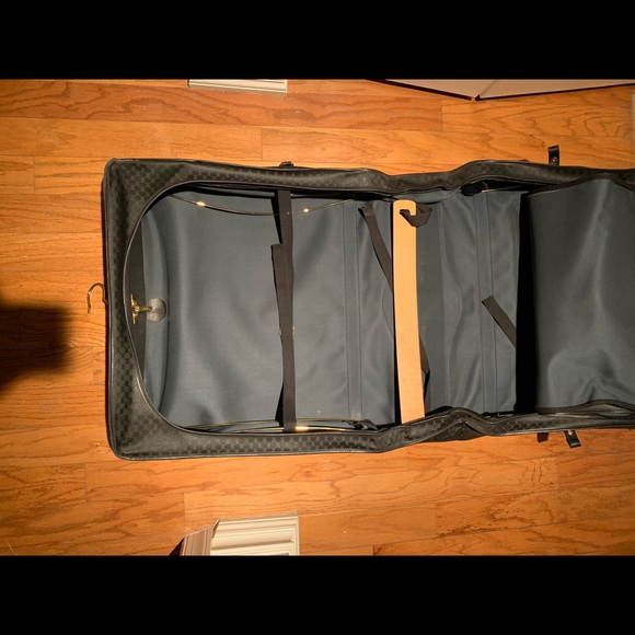 GUCCI Travel Bag Authentic 1990s Black GG Monogram - Picture 7 of 8